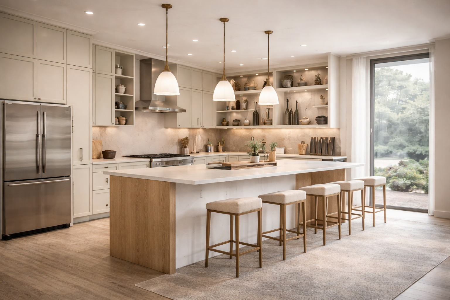 Cocina moderna cálida
